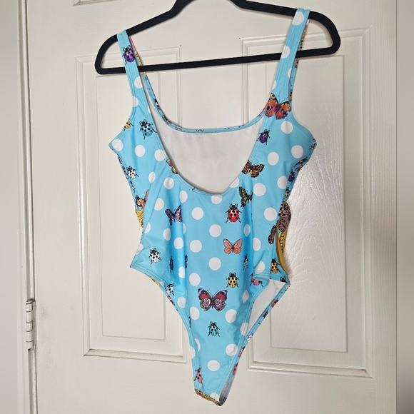 Versace x Dua Lipa Butterfly Print One-Piece Swimsuit - Picture 6 of 8